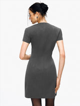 V-Neck Suit Dress