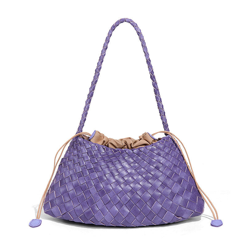 Cowhide Woven Bag