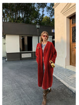 Long Red Fur Coat