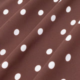 Mocha Dot V-Neck Dress