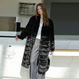 Black Silky Fur Coat