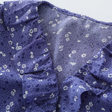 Lavender Wrap Mini Dress