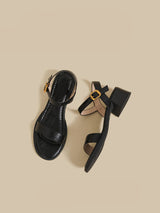 Ankle Strap Block Sandal