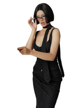 Black Tie Denim Dress