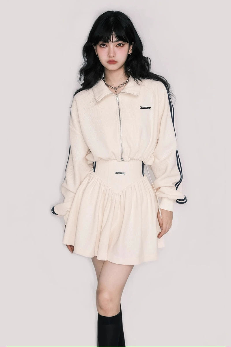 Waffle Sweatshirt / Skirt
