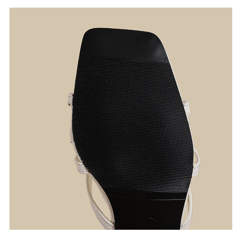 Buckle Strap Sandals (Black)