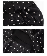 Noir Dot Flow Dress