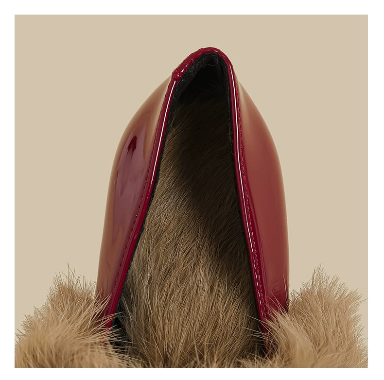 Faux Fur Trim Loafers