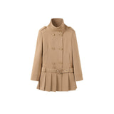 Pleated Coat Dress