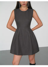 Structured Flare Mini Dress