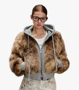 Eco Fur Cropped Jacket