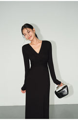 Twist Wrap Maxi Dress