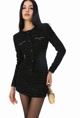 Tweed Glitter Dress