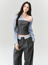 Contrast Top & Pants
