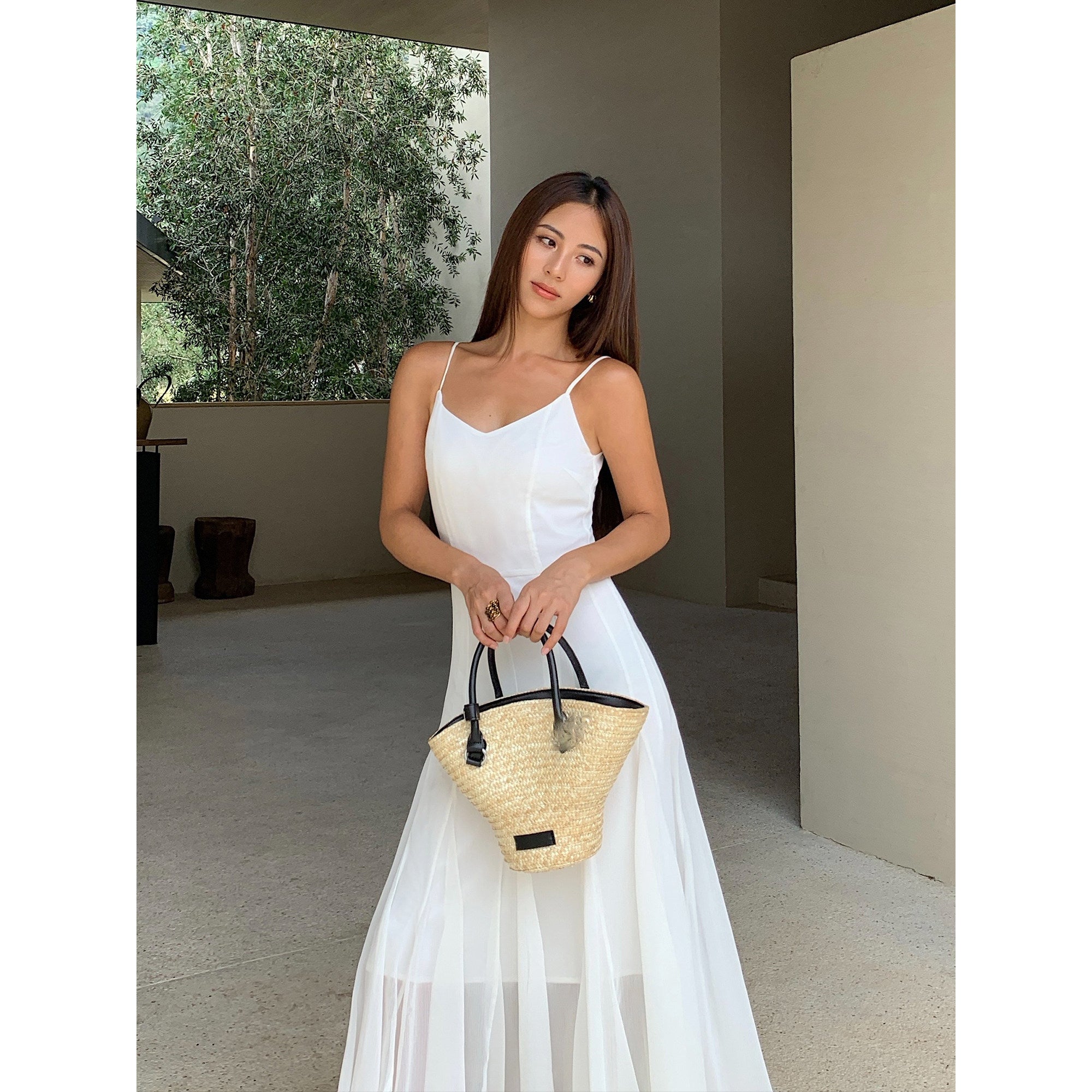 Sheer Layered Maxi Dress