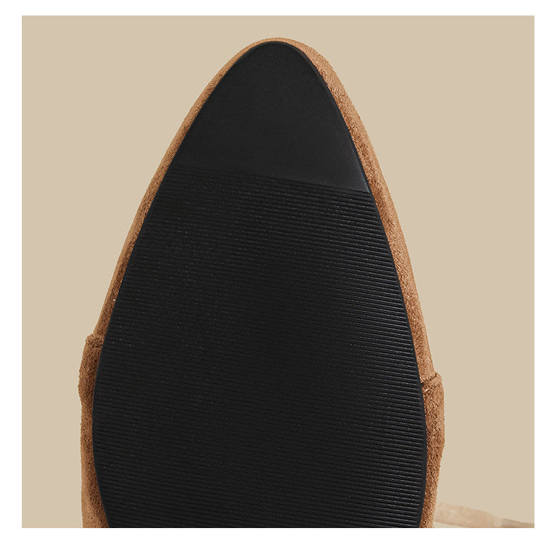 Lace-Trim Ankle Boots