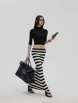 Striped Knit Skirt