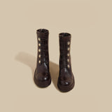 Button-Detail Ankle Boots