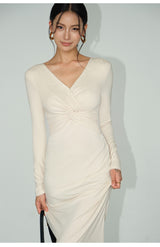 Twist Wrap Maxi Dress