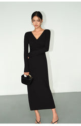 Twist Wrap Maxi Dress