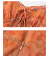 Sunset Bloom Slip Dress