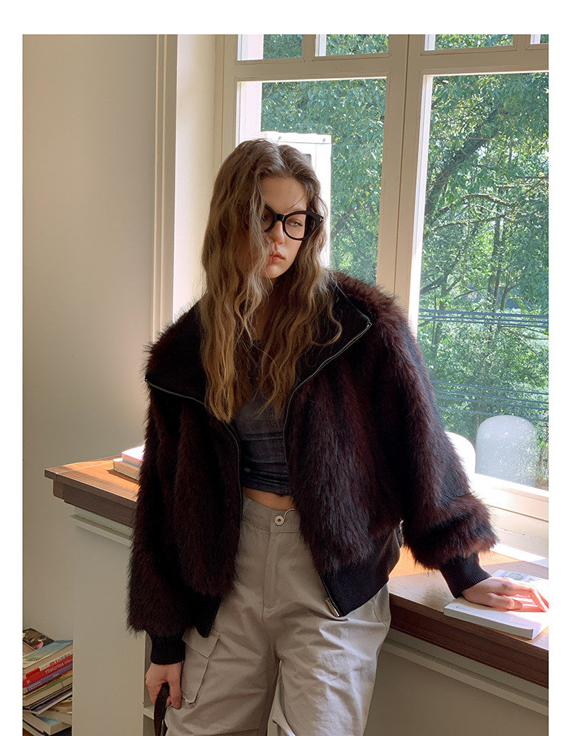 Soft Short Faux Fur Jacket