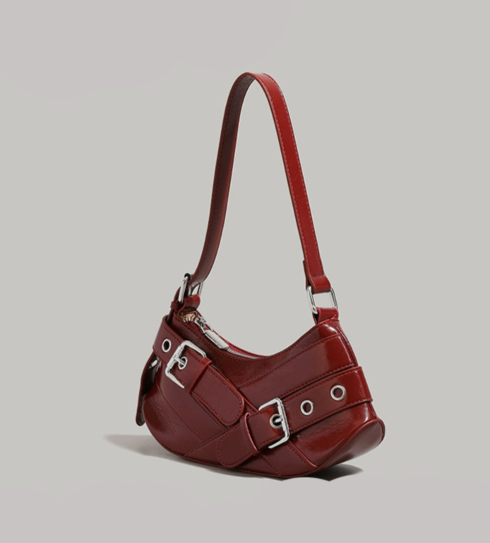 Buckled Shoulder Bag