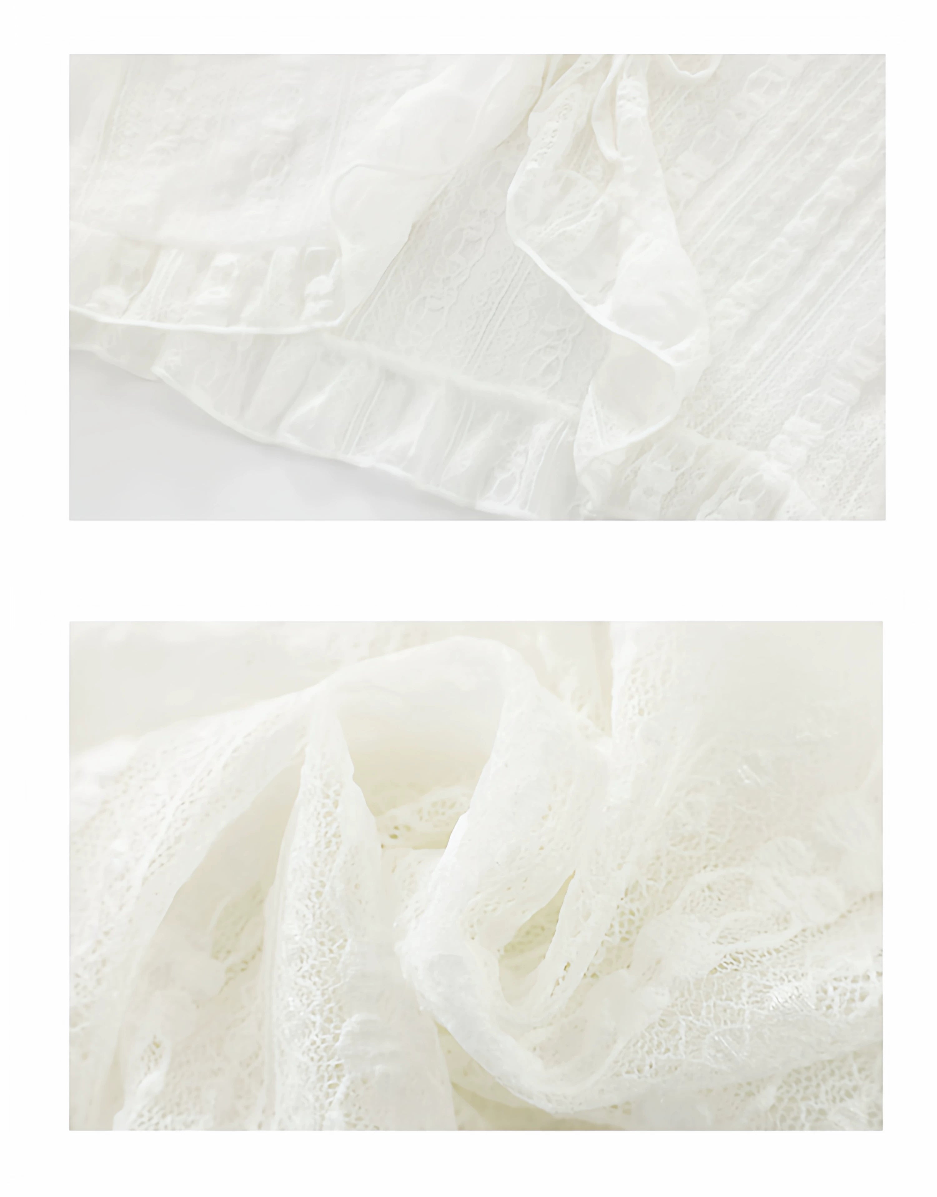 Sheer Lace Tie Cardigan