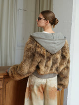 Eco Fur Cropped Jacket