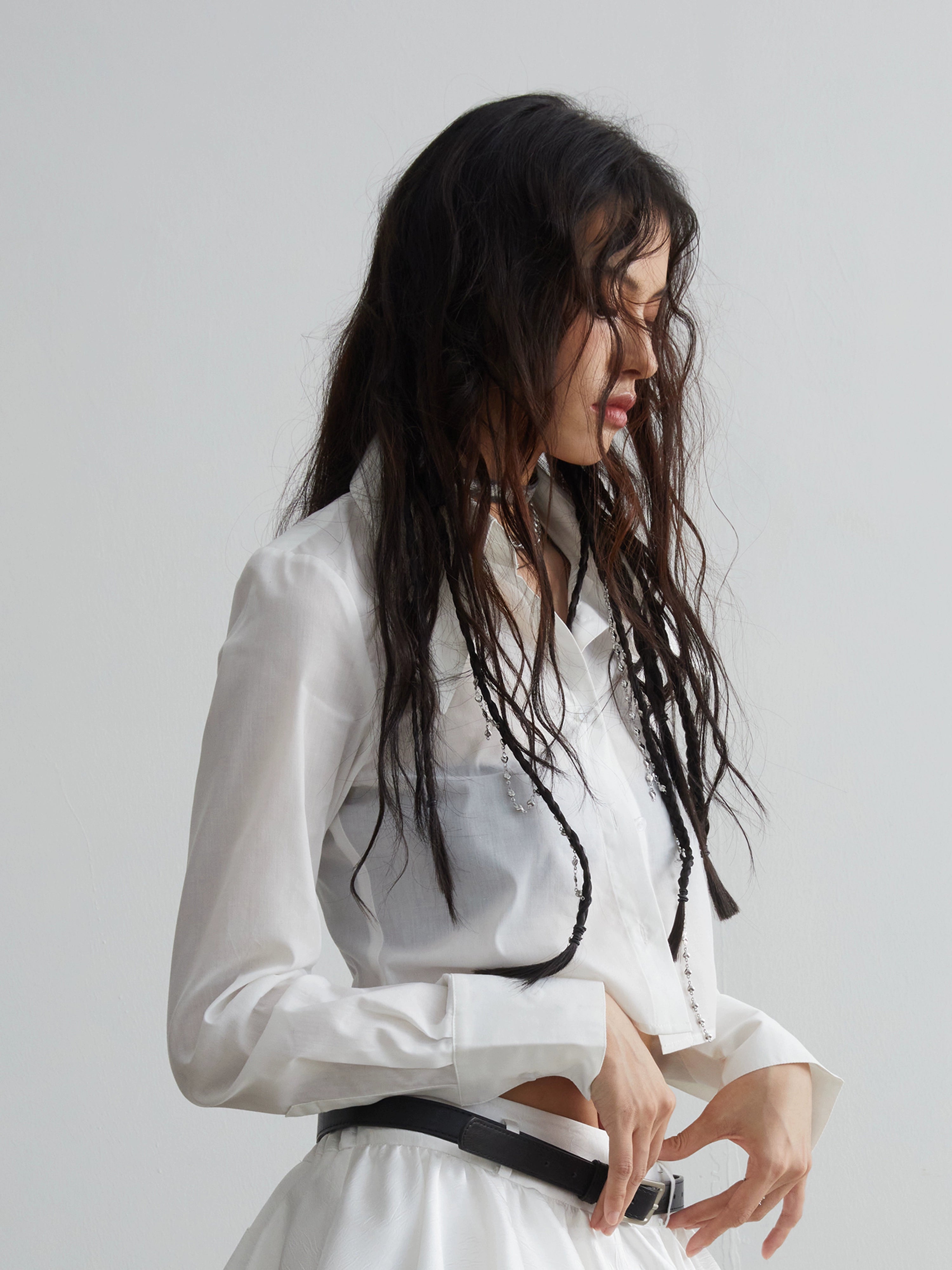 Cropped Cotton Shirt