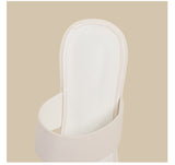 Double Strap Curve Sandals (Cream)