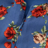Blue Rose Mini Dress