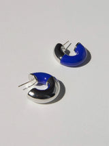 Blue Enamel Earrings