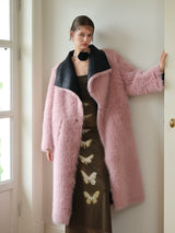 Berry Pink Fur Coat