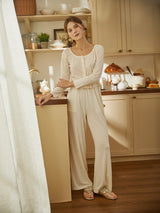 Striped Knit Pajama Set - Long / Short