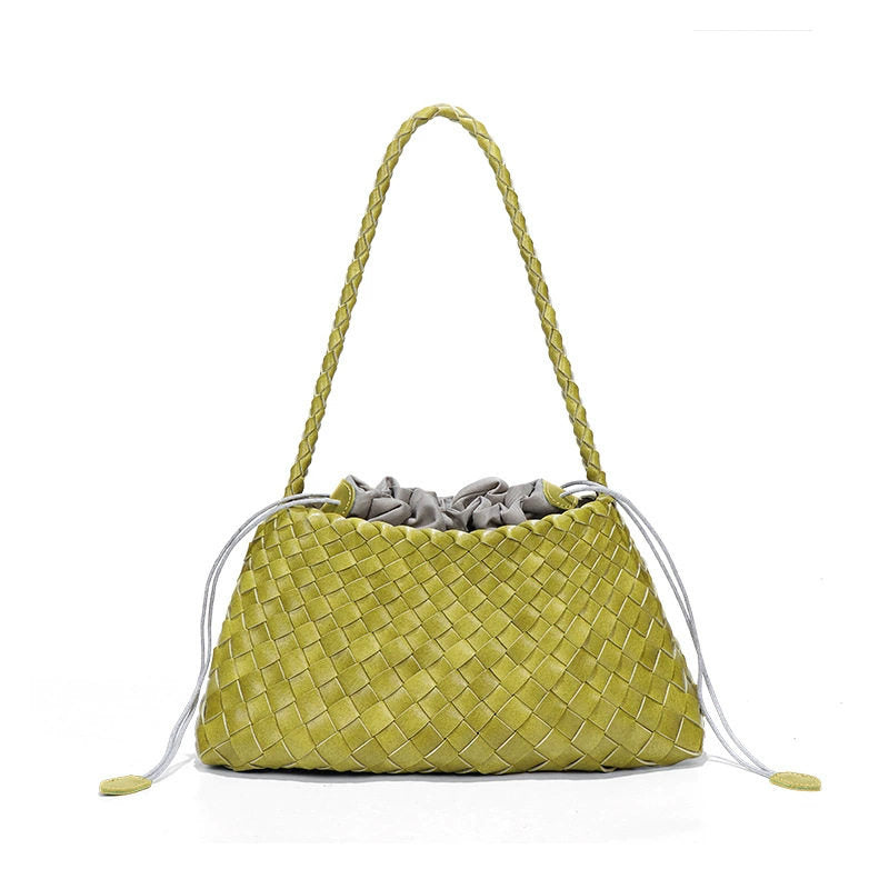 Cowhide Woven Bag