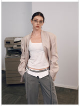V-Neck Suit Blazer