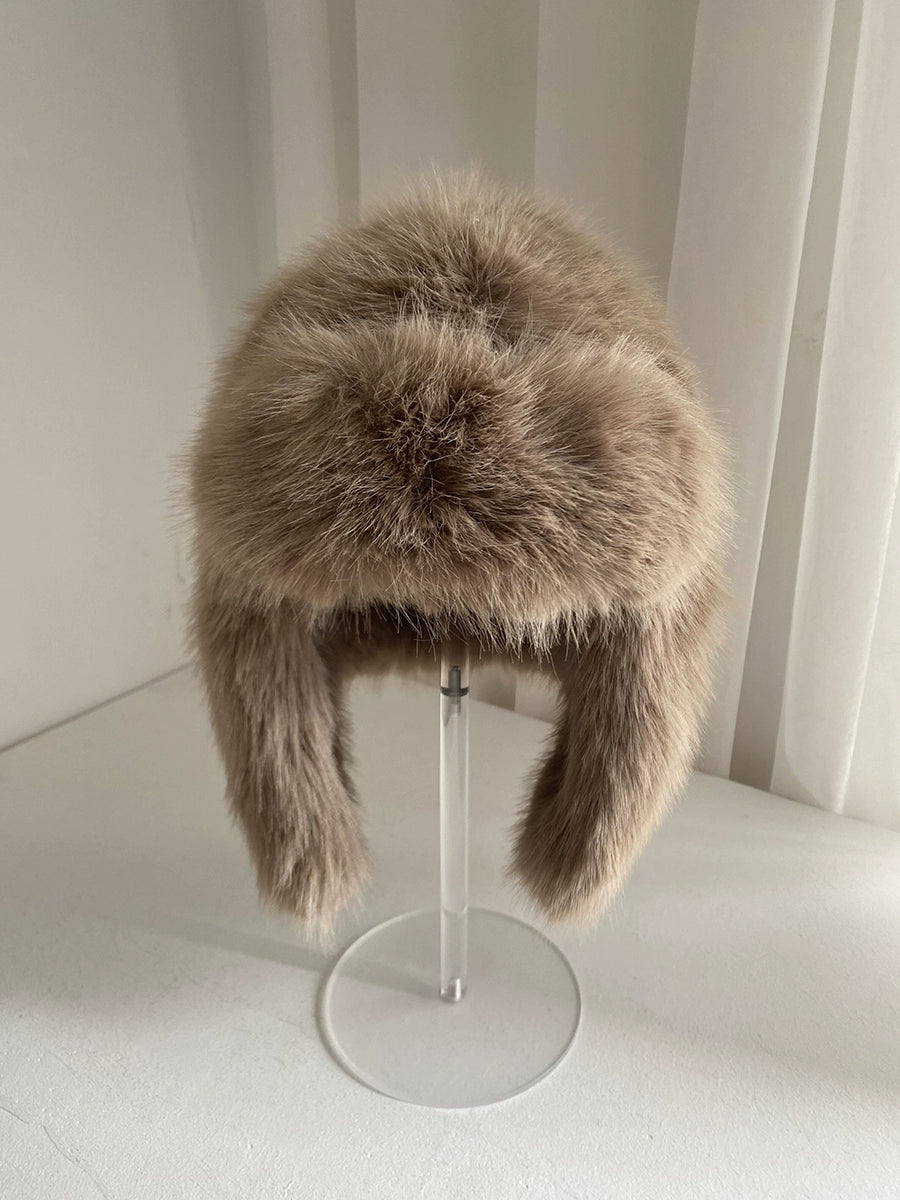 Faux-Fur Earflap Hat