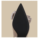 Bow-Detail Slingback Stiletto Heels