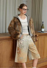 Eco Fur Cropped Jacket