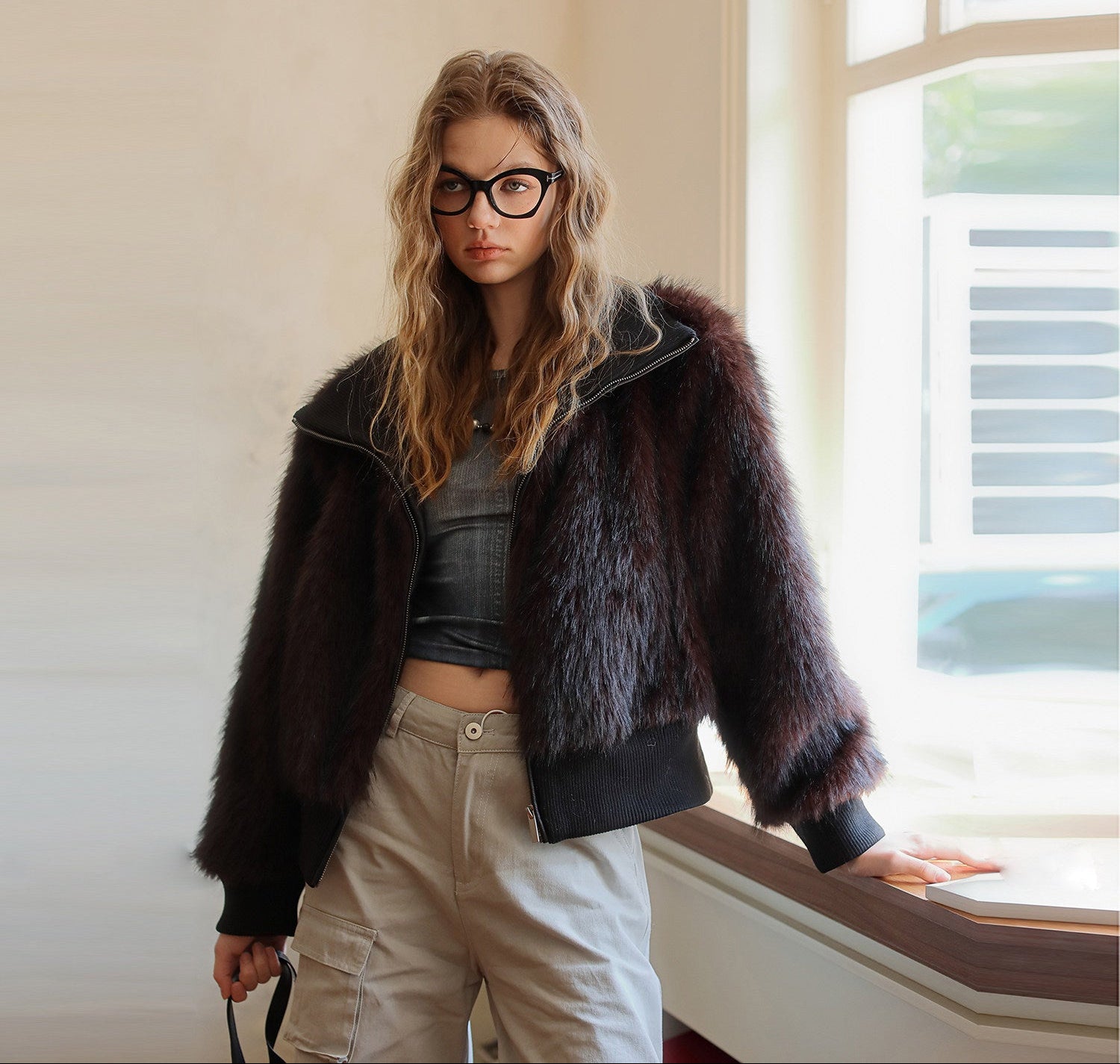 Soft Short Faux Fur Jacket