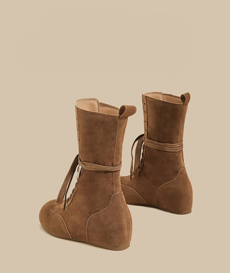 Inner Height Lace-Up Boots