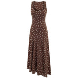 Cocoa Dot Maxi Dress