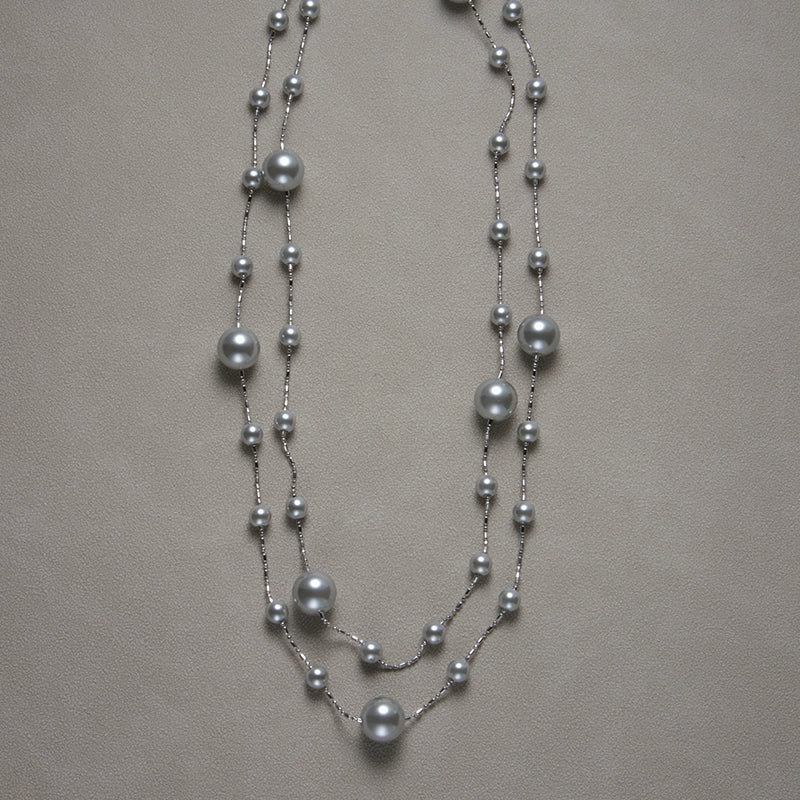 Gray Pearl Necklace