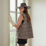 Ash  Silky Fur Vest