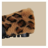 Plush Strap Winter Loafers