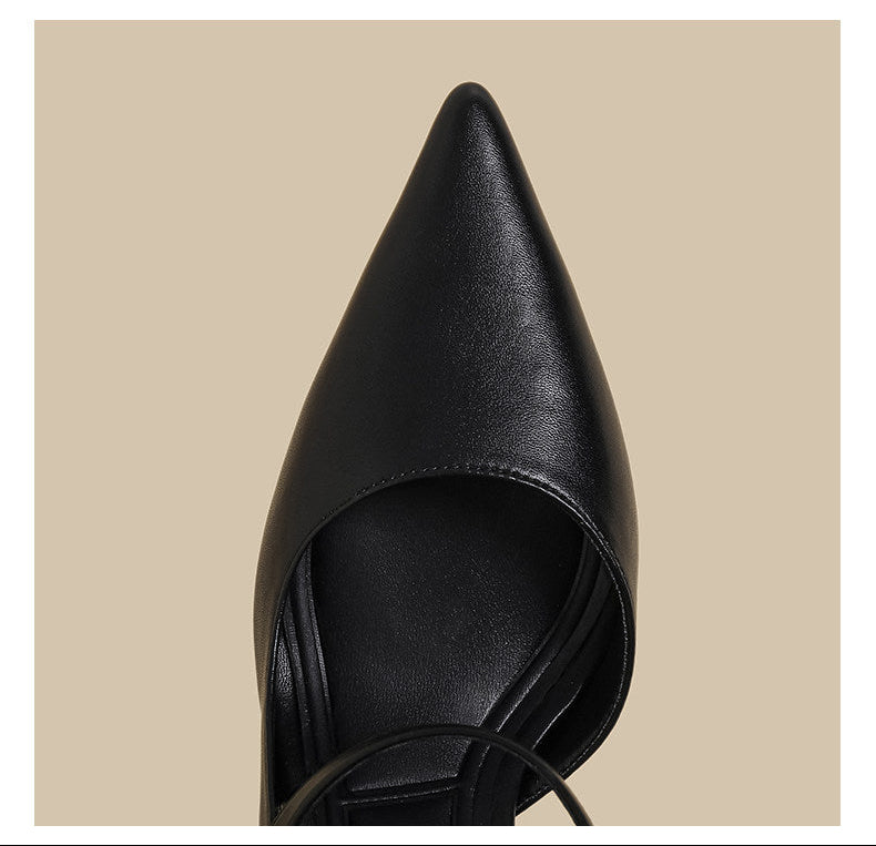 Criss-Strap Pointed Slingback Heels