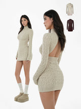 Backless Knit Dress