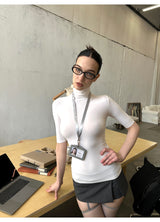 High-Neck Sculpt Fit Tee