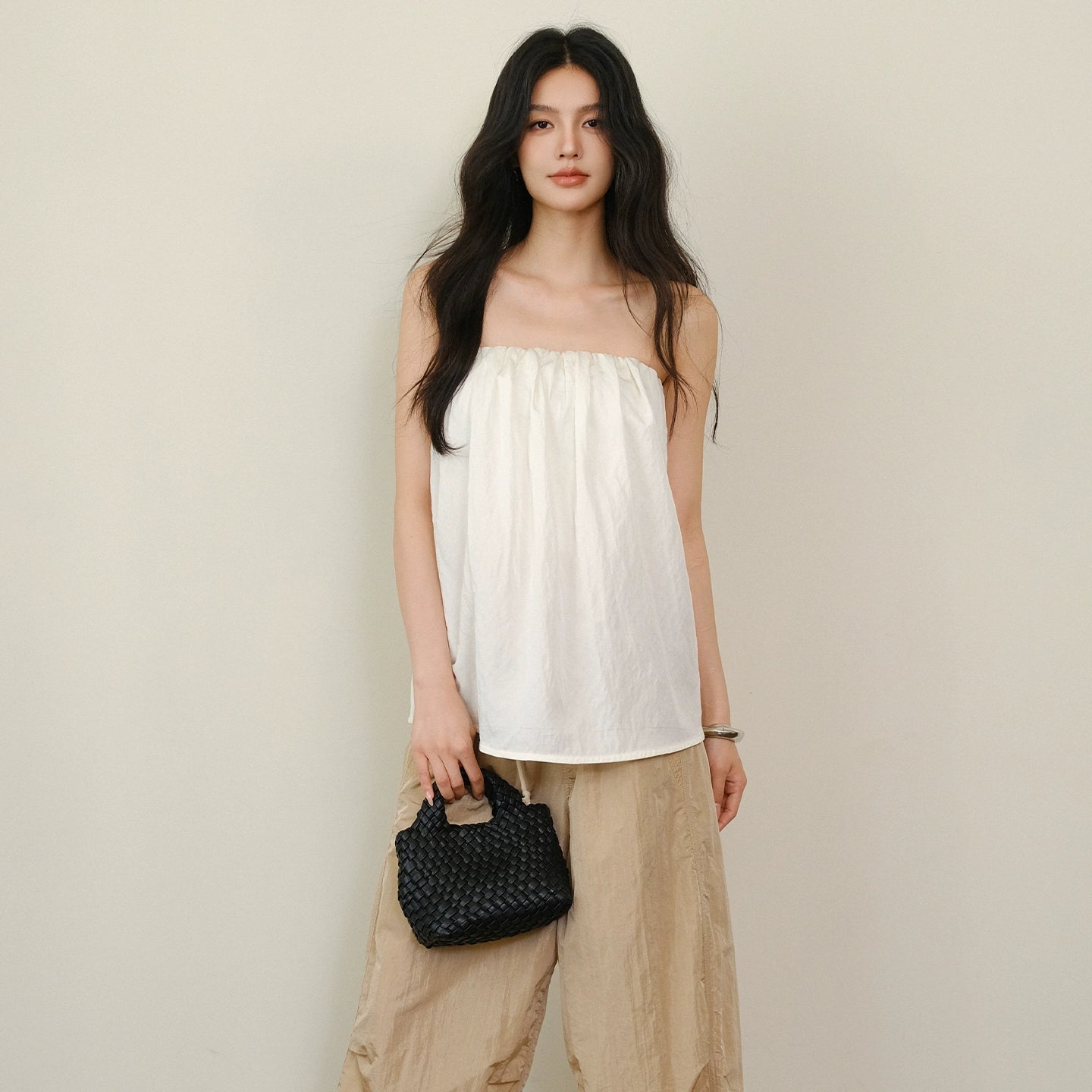 Tencel Bandeau Top
